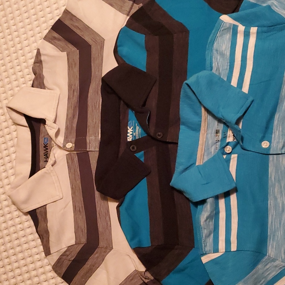 3 polo shirts